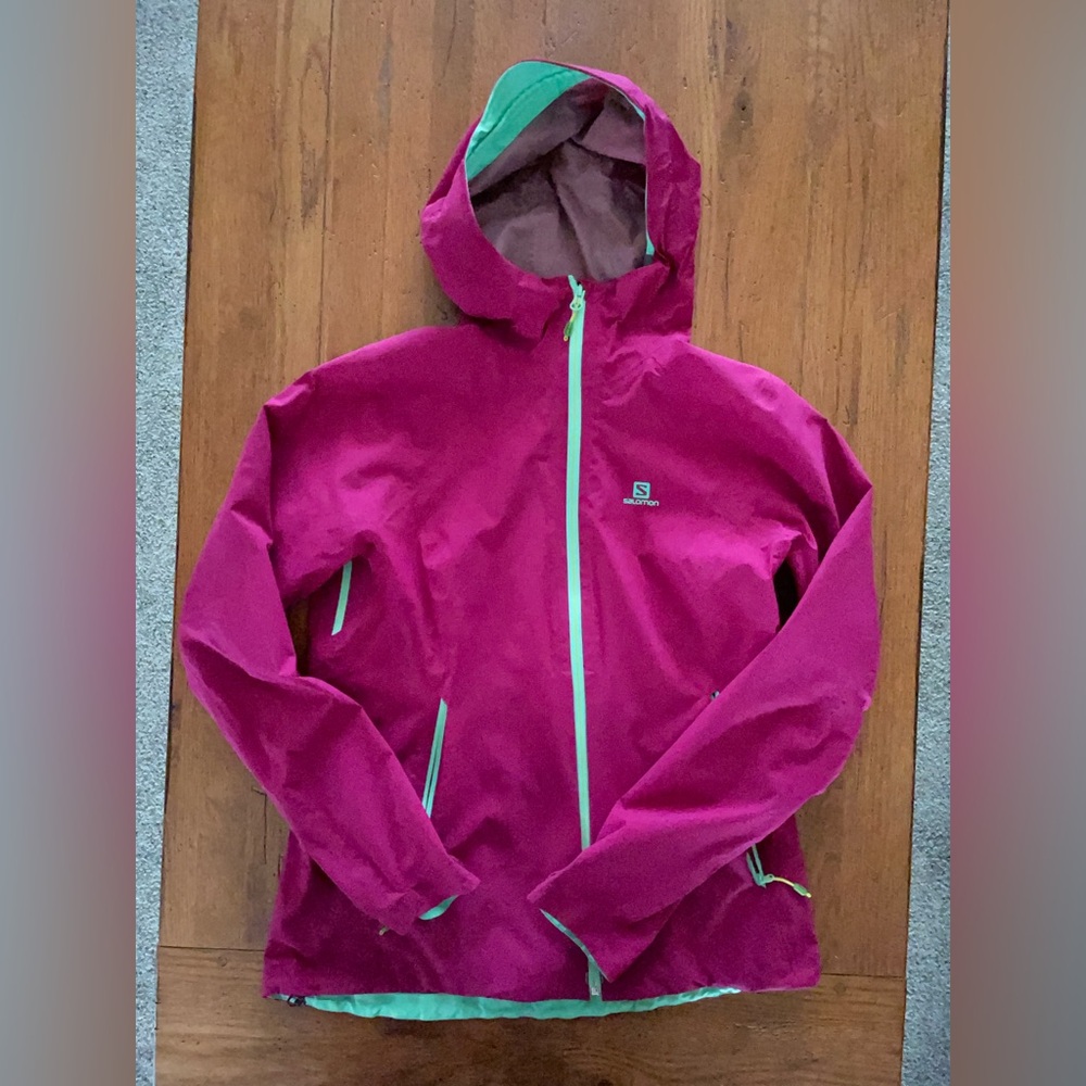 Salomon Women's Magenta Nylon Jacket Size M